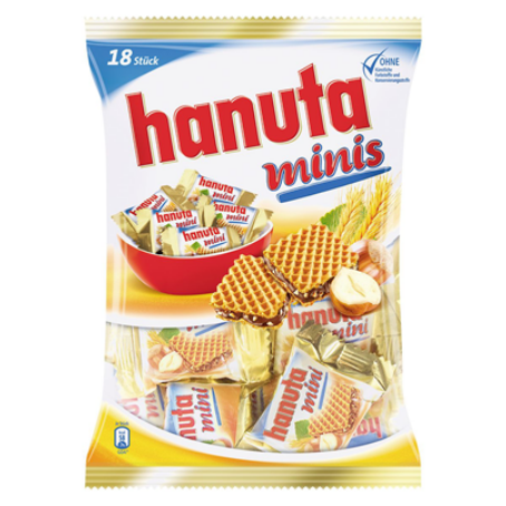 Hanuta Minis Haselnuss Schnitte (279 g Beutel)