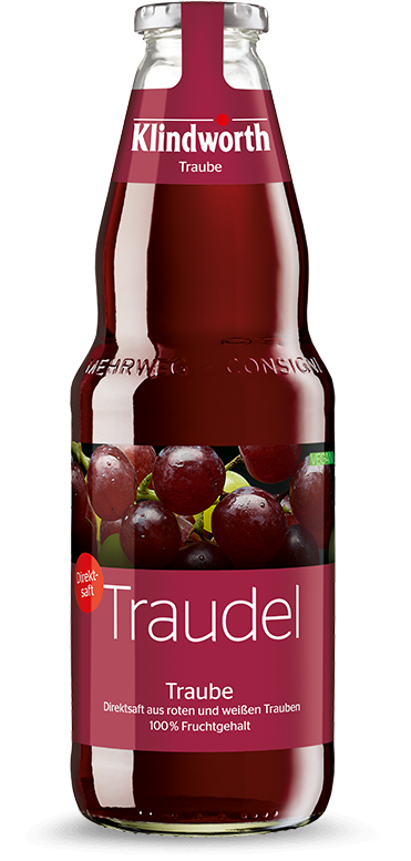 Klindworth Traube rot Direktsaft (6/1 Ltr. Glas MEHRWEG)