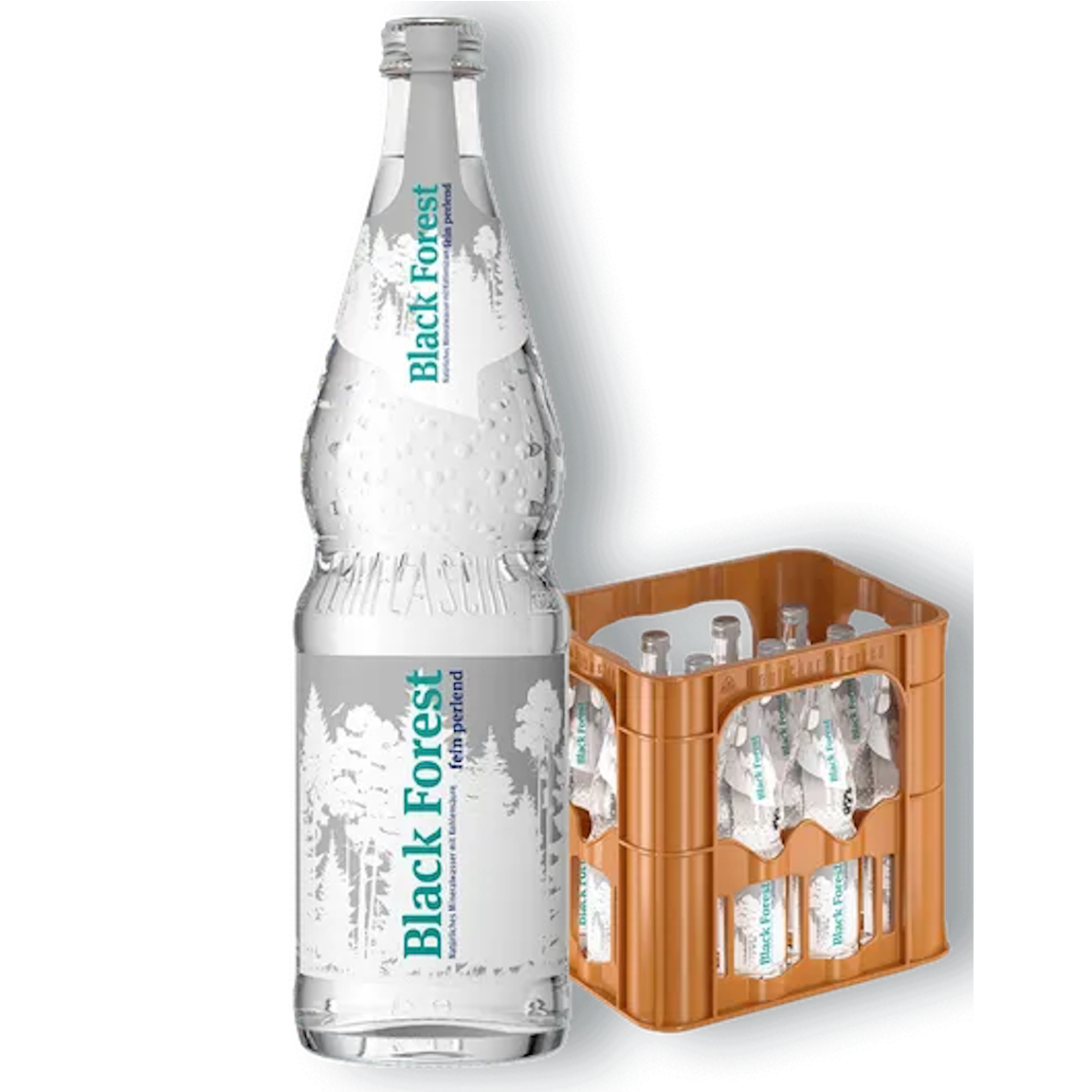 Black Forest feinperlig Glas (12/0,70 Ltr. Glas MEHRWEG)
