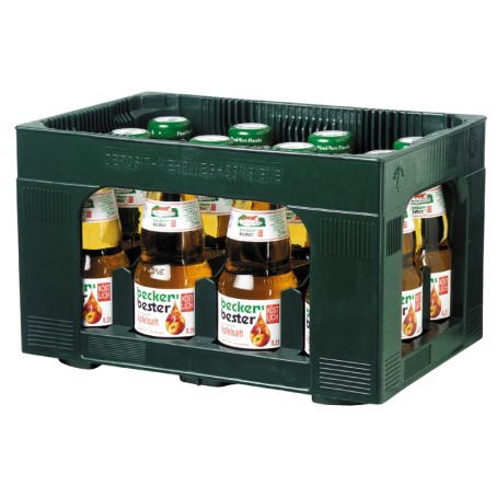Beckers Bester Apfelsaft klar (12/0,2 Ltr. Glas MEHRWEG)