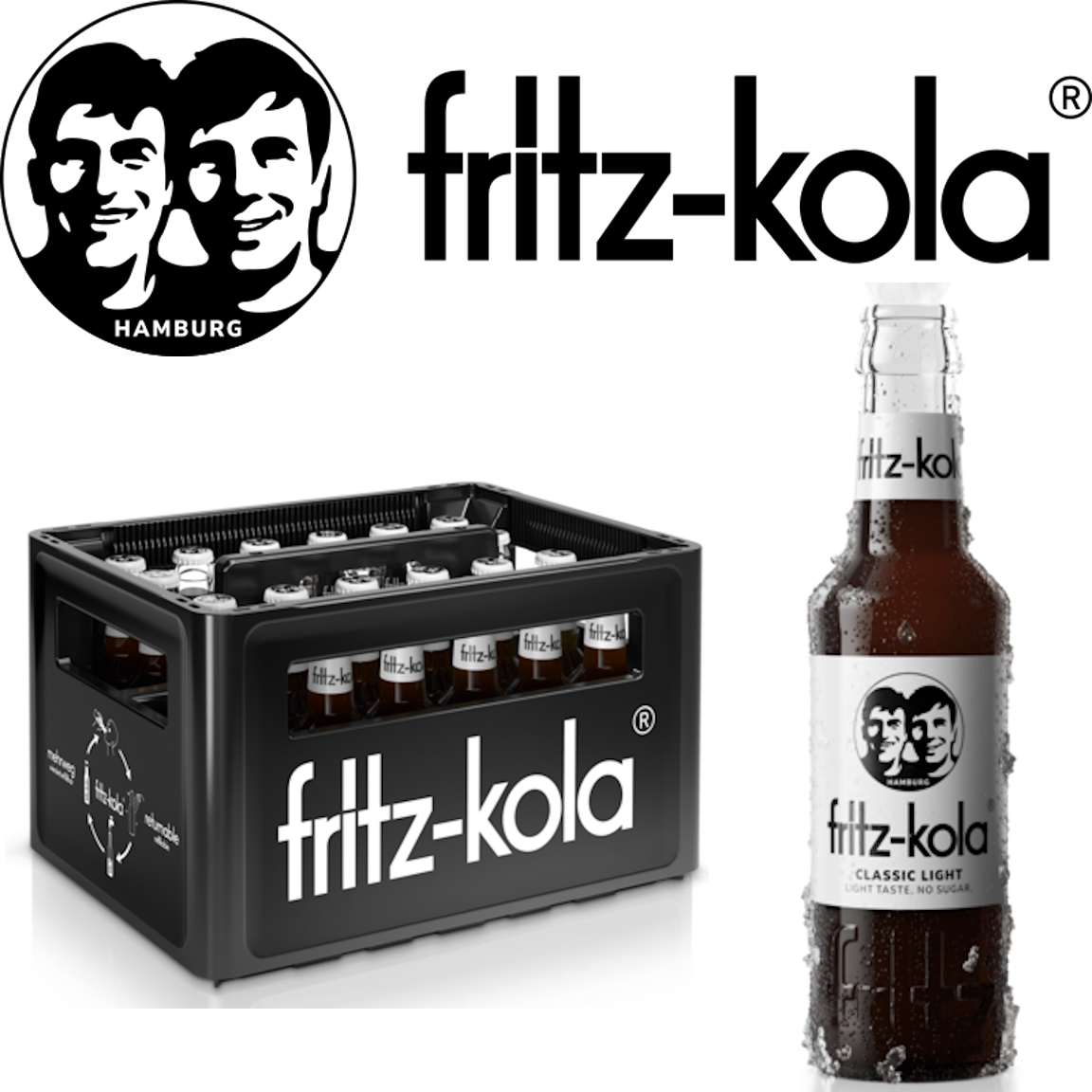 fritz -kola zuckerfrei (24/0,2 Ltr. Glas MEHRWEG)