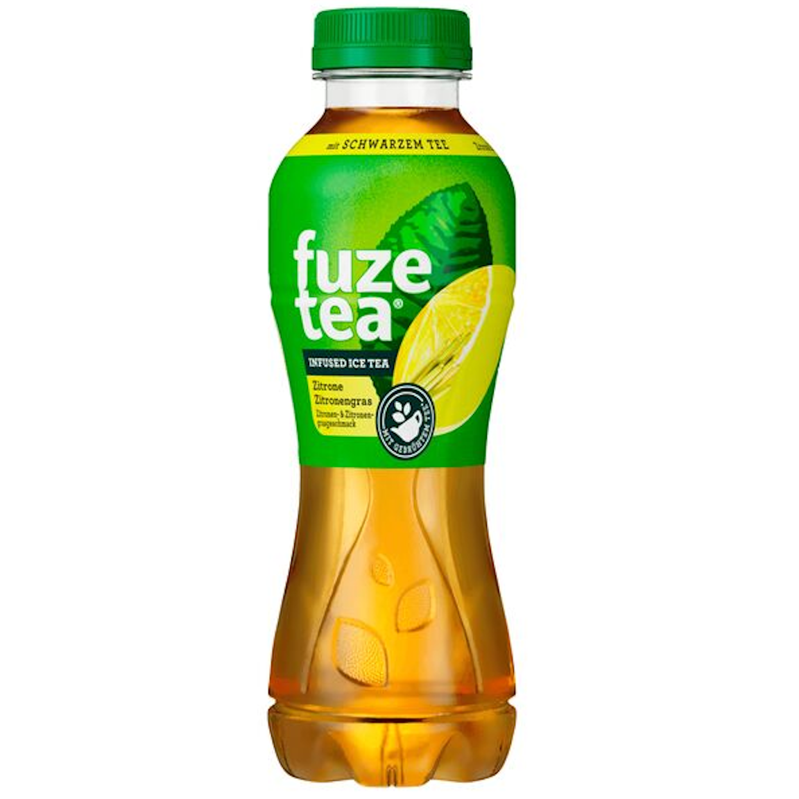 Fuze Tea Schwarzer Tee Zitrone Zitronengras ohne Zucker (12/0,40 Ltr. PET EINWEG)
