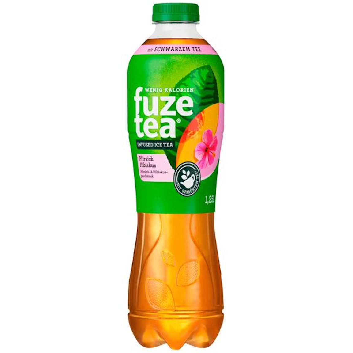 Fuze Tea Schwarzer Tee Pfirsich Hibiskus (6/1,25 Ltr. PET EINWEG)