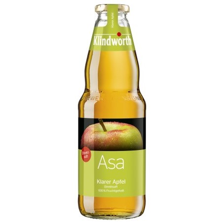 Klindworth Apfel klar Direktsaft (6/1 Ltr. Glas MEHRWEG)